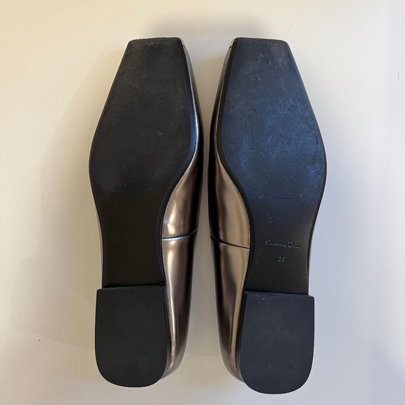 Massimo Dutti Leather Ballet Flats with Metal Toe - Picture 6 of 7